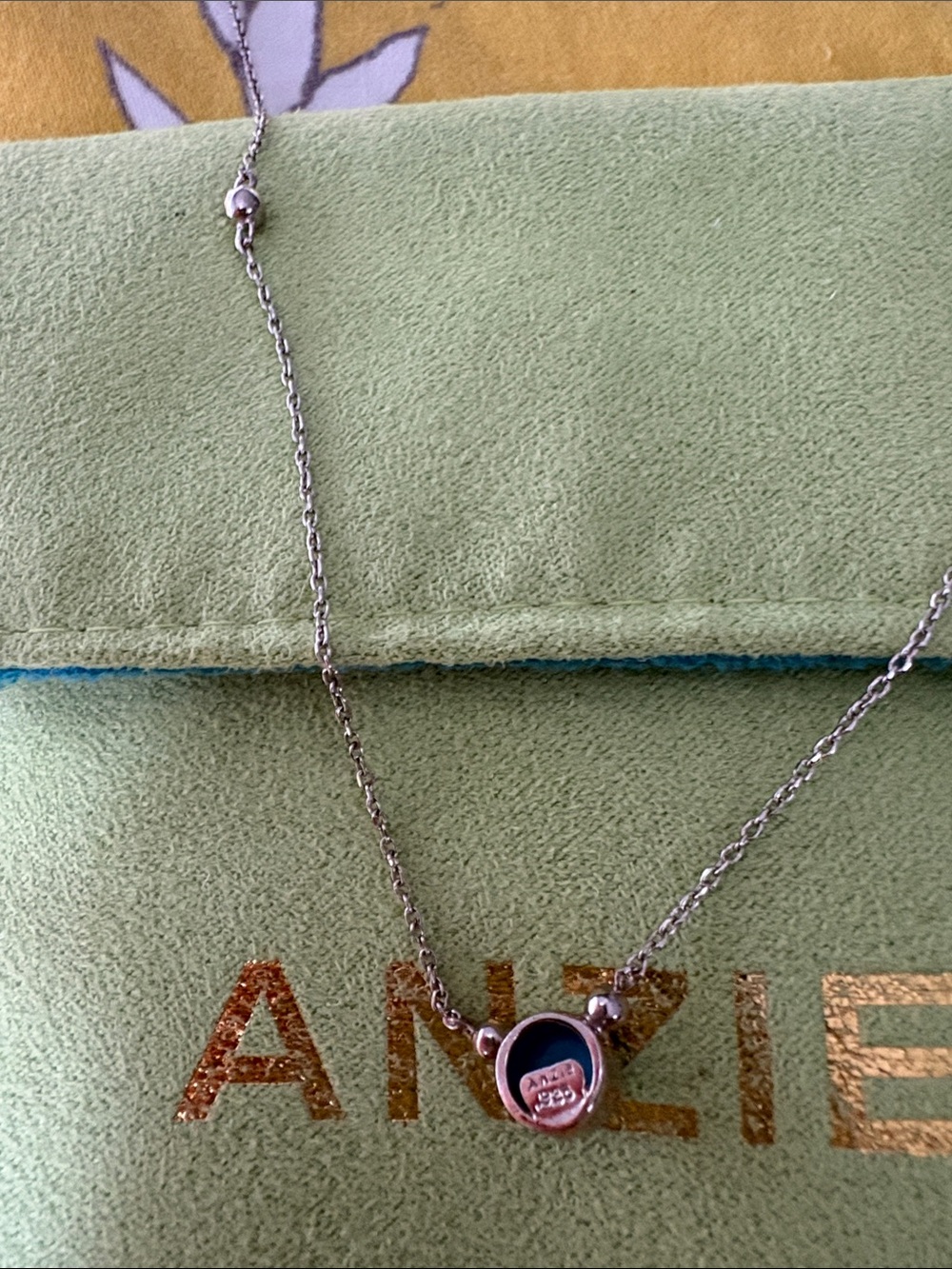 Anzie bonheur ss necklace turqoise - Picture 4 of 5